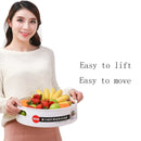 360 Rotating Tray Kitchen Storage Containers for Spice jar Food Snack Tray Bathroom Tray Non Slip Snack Dried Storage Plate