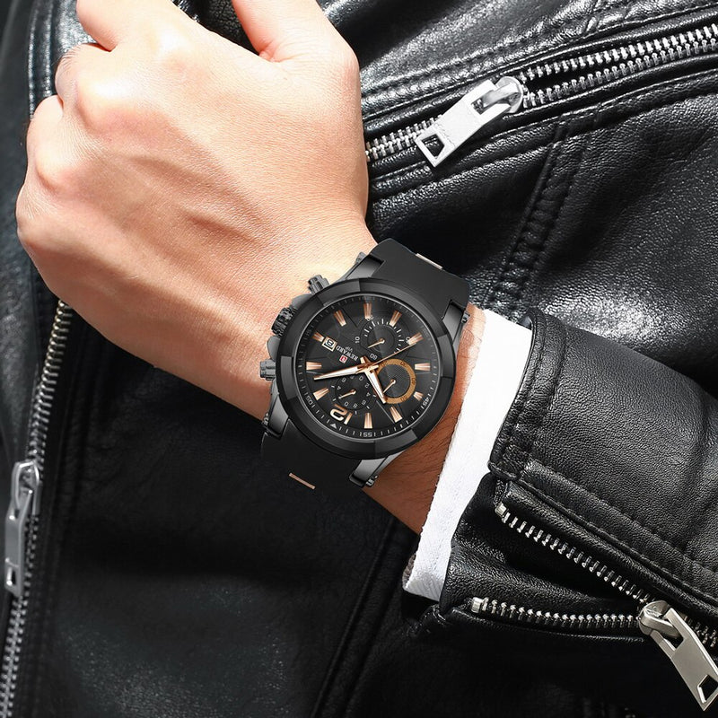 REWARD Watch Men Silicone Big Dial Waterproof Watches Men Sport Quartz Wristwatch Chronograph Top Luxury Brand Relogio Masculino
