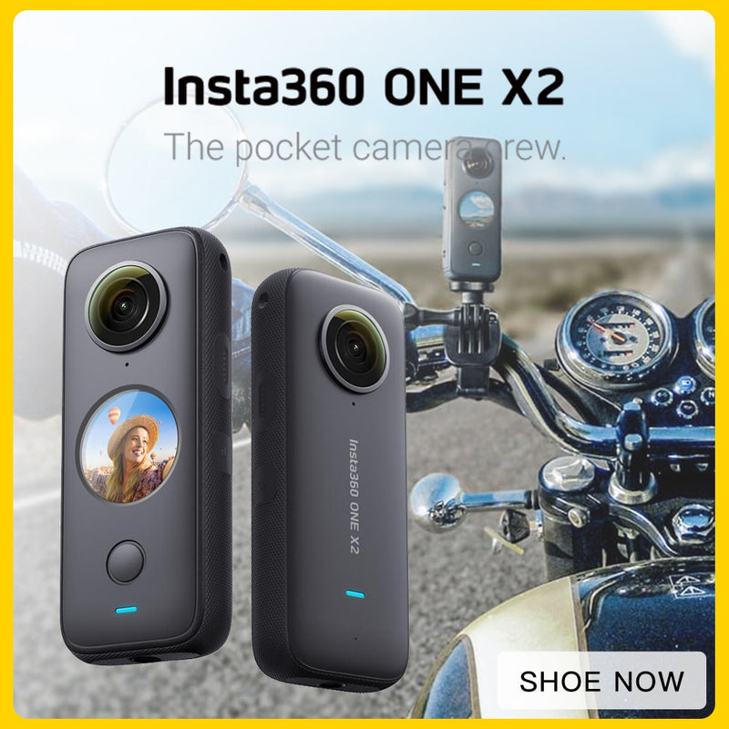 Original Insta360 One X2 Sport-Action-Kamera 5,7 K Video wasserdicht bis 10 m FlowState-Stabilisierung Steady-Cam-Modus-Action-Kamera