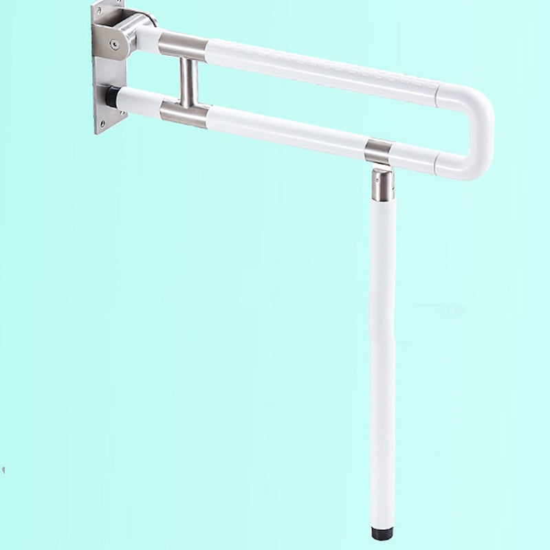 Flip Up Toilet Safety Frame Rail Shower Grab Bar for Elders Senior Kids Care, Bathroom Handrail, Folding Seat, Bath Chair