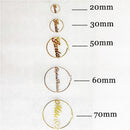 Pendientes de aro personalizados con nombre de moda de acero inoxidable de 70MM de diámetro, pendientes bohemios con nombre personalizado, Brincos modernos con caja