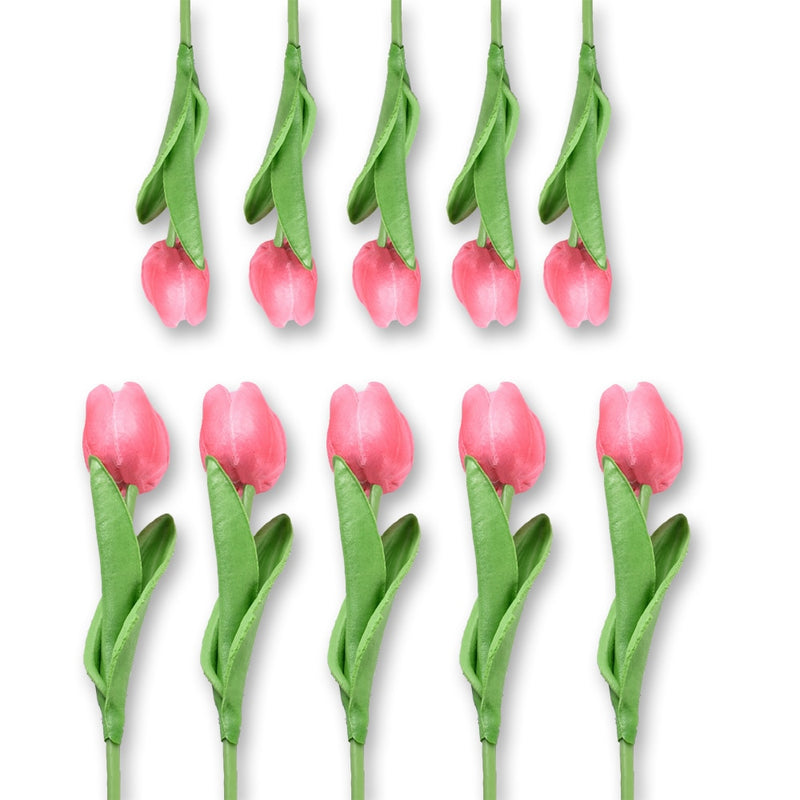 10pcs Tulip Artificial Flower Branch PU Tulipas Flor Artificial Bouquet Real Touch Fake Flower for Wedding Home Table Decoration