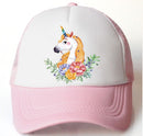 baby girl unicorn hat cap accessories for 2-8 year girls unicorn rainbow baseball cap casquette summer sun truck hat for kids
