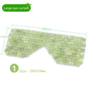 Máscara de ojos de jade natural, máscara de ojos de jade refrescante para dormir, masajeador, terapia de piedra de jade, cubierta de sombra antienvejecimiento, regalo de relajación