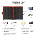 Dokio 100 W (50 W x 2 Stück) Flexibles, faltbares Mono-Solarpanel für Reisen, Boote und Wohnmobile Hochwertiges tragbares Solarpanel China