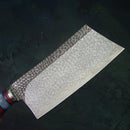 PEDWIFE  7 inch Damascus Steel Chinese Cleaver Knife Chef Knife Stainless Steel Kitchen Knives Slicing Knives Cooking Tools