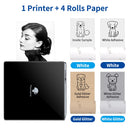 Phomemo Mini Printer M02 Thermal Sticker Label Machine Handheld Wireless Pocket Photo Print for Android IOS Phone Printing