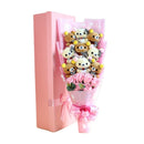 Hot Sale Cute Teddy Bear Stuffed Animal Plush Toy Cartoon Bouquet Gift Box Creative Birthday Valentine&