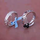 The Untamed Anime Grandmaster of Demonic Cultivation MDZS Anillo de Cosplay S925 Pareja de plata Anillos de dedo Regalo de joyería de moda