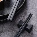 5 Pairs/Set Japanese Style Alloy Chopsticks With Gift Box Non-slip Mildew Proof Sushi Food Chop Sticks Reusable Kitchen Tools