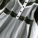 Fashion mosaic dress autumn 2019 stand collar single-breasted mid-length houndstooth A-line dresses