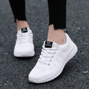 Frauen Schuhe Wohnungen Mode Lässig Sneaker Gehen Frau Komfort Lace-Up Mesh Atmungsaktiv Weibliche Outdoor Zapatillas Mujer Feminino