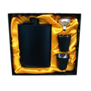 8 oz 304 Copa de vodka de acero inoxidable Botella de whisky Petaca Caja de regalo Set Alcohol Embudo Licor Flagon para boda o cumpleaños
