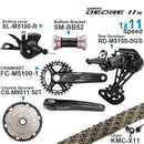 SHIMANO DEORE M5100 11Speed Groupset Shifter Rear Derailleur CRANKSET Bottom and Bracket Cassette 11-50T KMC X11 Chain Original