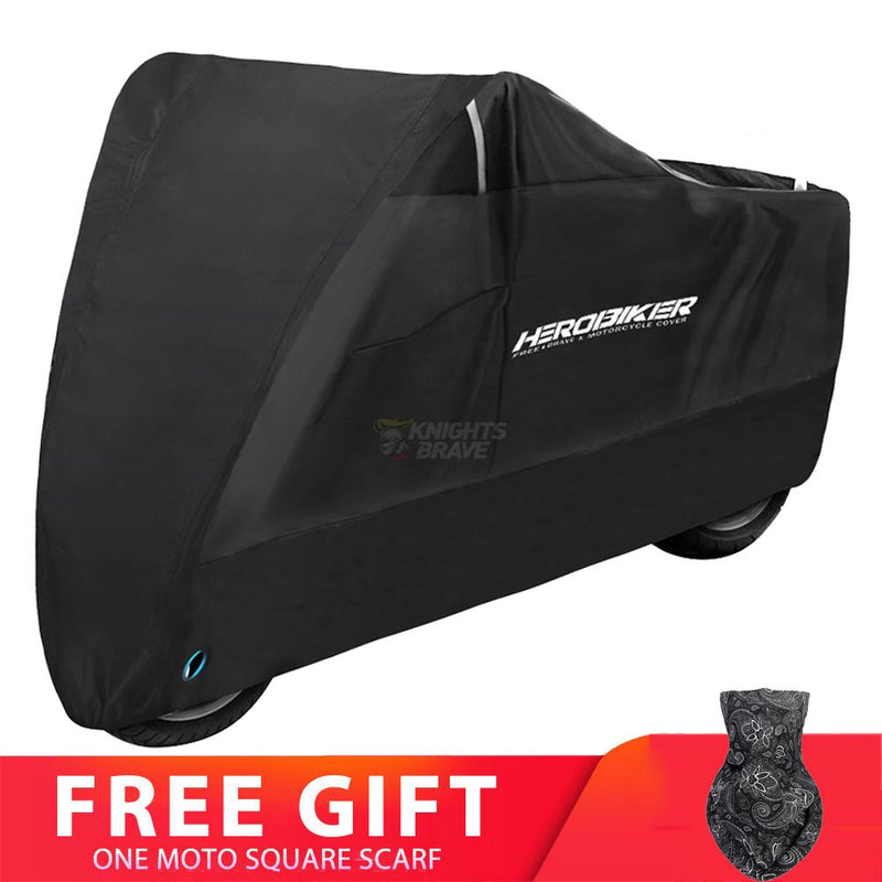 HEROBIKER, cubierta para motocicleta, Protector Uv para exteriores, cubierta para patinete, impermeable, a prueba de polvo, cubierta para lluvia para Moto, diseño de orificios de bloqueo para interiores