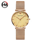 Women Watches New Flash Stars Stainless Steel Rose Gold Mesh Unique Simple Casual Quartz Waterproof Wristwatches Clock Hot Sale