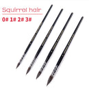 Handmade Watercolor Paint Brush Squirrel Nylon Hair Pointed Painting Brush Set for Watercolor Brush Painting Set Art Supplies