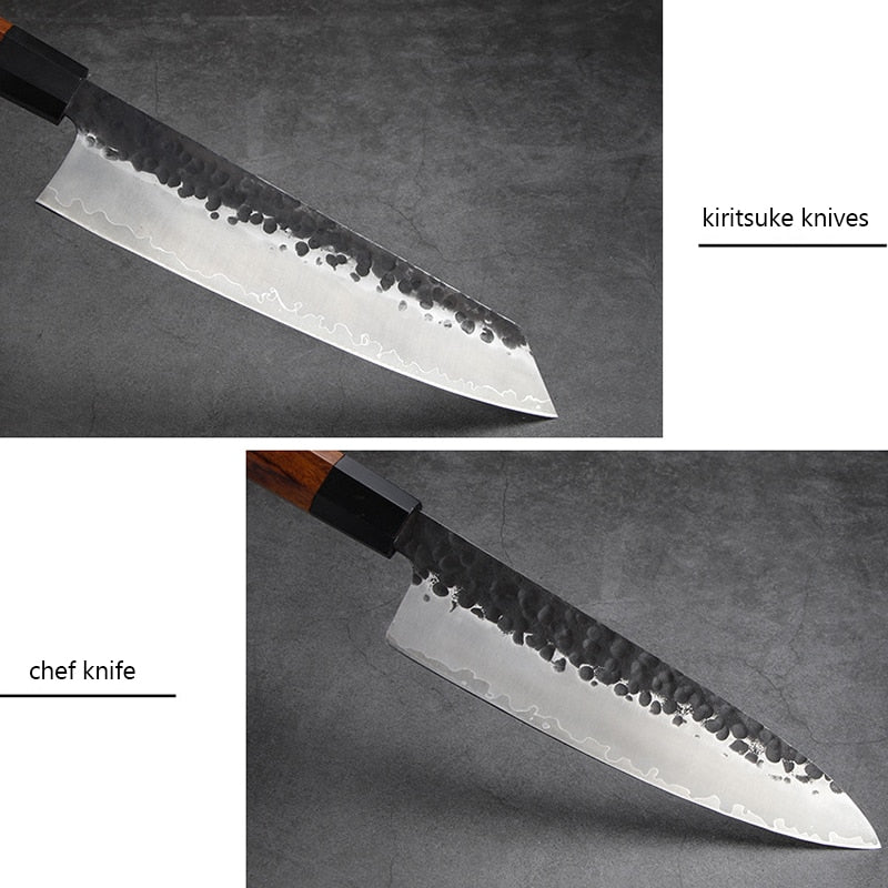 Handmade Clad Steel professional Japanese Kitchen knives Chef Knife Nakiri Knife Meat Cleaver Sushi Knife Utility Knives Cutter