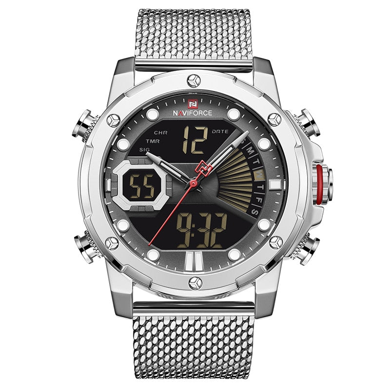 Neue Uhren NAVIFORCE Top-Marke Luxus Gold Quarz Herrenuhr Wasserdicht Big Sport Armbanduhr Edelstahl Datum Reloj Hombre