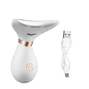 Face Massager Neck Lift Anti Wrinkles Heat High Frequency Vibration Facial Skin Tightening Lifting 3LED Light Reduce Double Chin