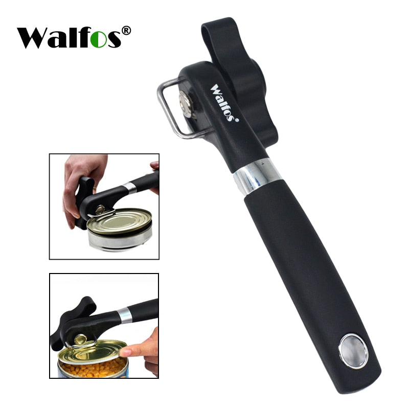 Abrelatas WALFOS, abrelatas Manual ergonómico profesional, abrelatas Manual de corte lateral, accesorios de cocina