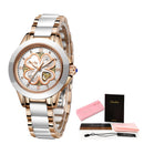 SUNKTA Quarz Damenuhren Mode Wasserdichte Uhren Damen Keramik Armband Armband Uhr Mädchen Uhr Relogio Feminino+Bo