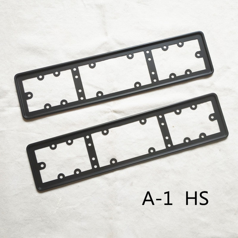 For EU Car License Plate Frame metal Car License Plate Frame Number plate Holder 2pcs