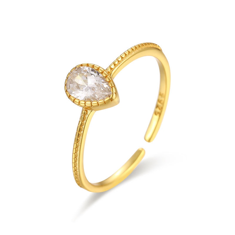 WANTME, anillo de dedo de doble apertura de circón blanco de lujo para mujer, Plata de Ley 925 auténtica, regalo de joyería para boda y fiesta