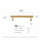 Dooroom Brass Furniture Handles Knurling Gold Black Modern Wardrobe Cabinet Dresser Cupboard Drawer Pulls Knobs bar Knurled