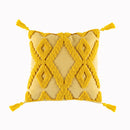 Boho Style cushion cover Pink Yellow Blue Beige Tassels pillow cover Handmade  for Home decoration Sofa Bed 45x45cm/30x50cm