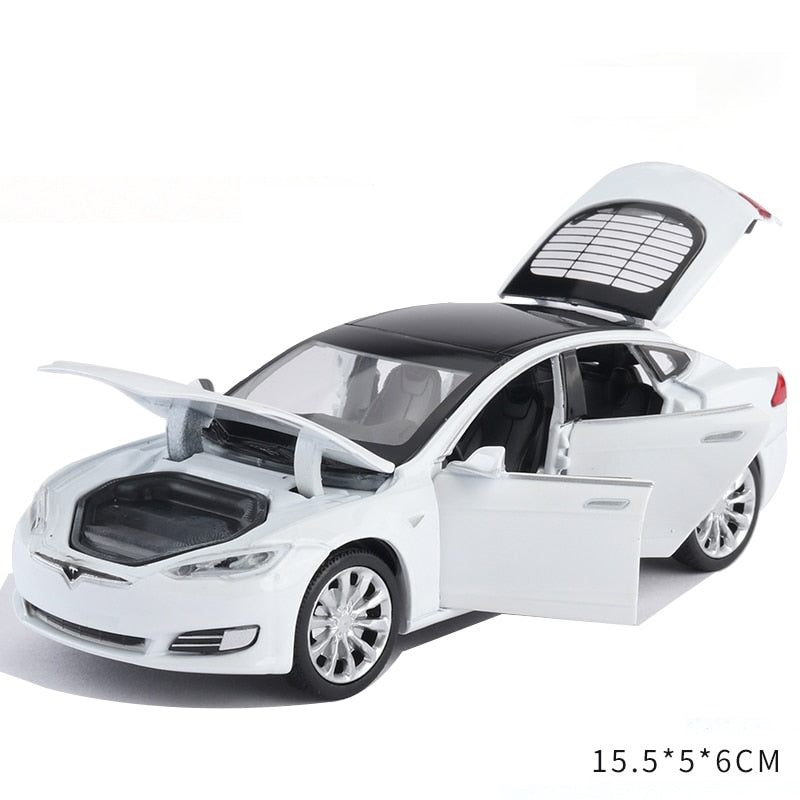 1:32 Tesla MODEL X MODEL 3 MODEL S Alloy Car Model Diecasts Toy Car Sound and light Kid Toys For Children Gifts Boy Toy