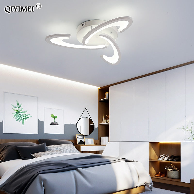 LED-Deckenleuchte mit Fernbedienung und ultradünner Acryl-Lampendecke für Wohnzimmer, Schlafzimmer, Unterputzmontage Lamparas De Techo