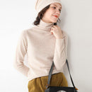 SuyaDream Woman Solid Wool Sweaters 100%Wool Turtleneck Plain Pullovers 2021 Fall Winter Bottoming Shirts Knitwear