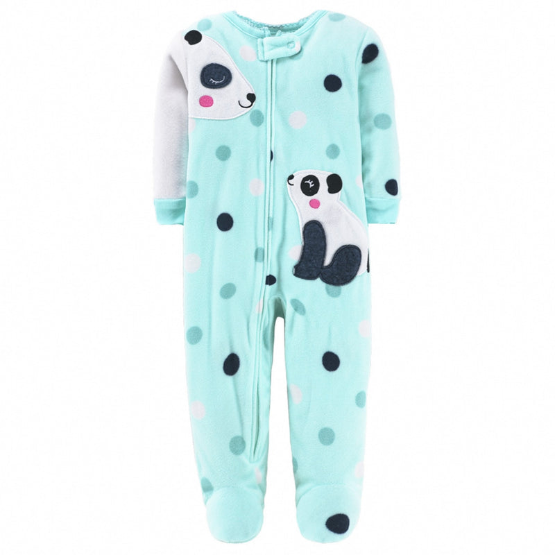 Baby Body Cat Romper Baby Boys Girls Printed Autumn Winter Romper Long Sleeved One-Piece Pajamas