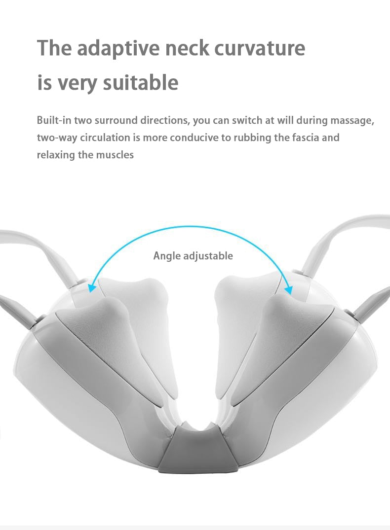 Masajeador de cuerpo completo de cintura de hombro de cuello eléctrico inteligente 4D Calefacción inalámbrica y portátil