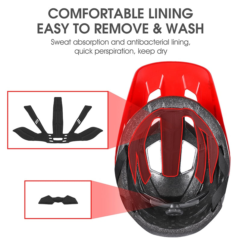 WEST BIKING Bicycle Helmet Trail XC MTB All-terrain Bike Helmet OFF-ROAD Casco Ciclismo Bicicleta Mountain Bike Cycling Helmet