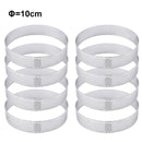 Tart Ring Stainless Steel Tartlet Mold Circle Cutter Pie Ring Heat-Resistant Perforated Cake Mousse Molds Tart Pastry