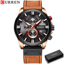 New CURREN Men Watches Fashion Quartz Wrist Watches Men's Military Waterproof Sports Watch Male Date Clock Relogio Masculino