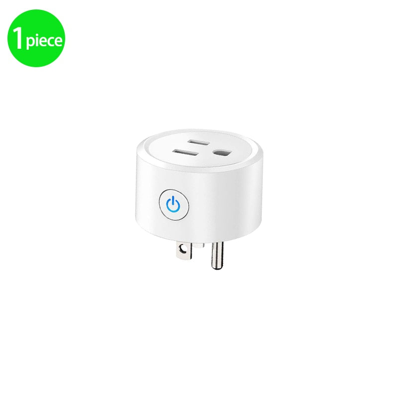 Smart Plug WiFi Mini Socket Smart Outlet, funciona con Alexa y Google Home, no requiere Hub, controla tus dispositivos a distancia