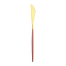 Vajilla occidental de oro rosa, cuchillo para carne, tenedor, cuchara de café, cucharadita, juego de cubiertos de acero inoxidable, juego de vajilla para la cena del hogar