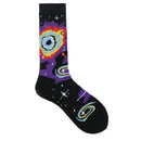 Feliz divertido Unisex pintura UFO astronauta espacio exterior cohete Star War hombres tripulación calcetines Streetwear algodón hombre monopatín vestido