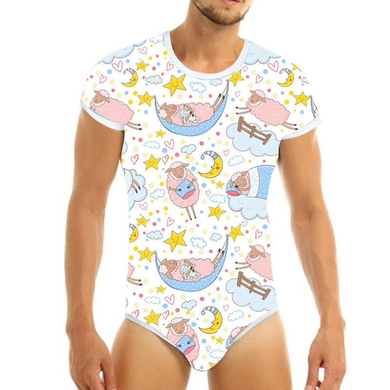 2020 Newest Adult Sleeper Bodysuit Adult Baby Pajamas ABDL Diaper Onesie