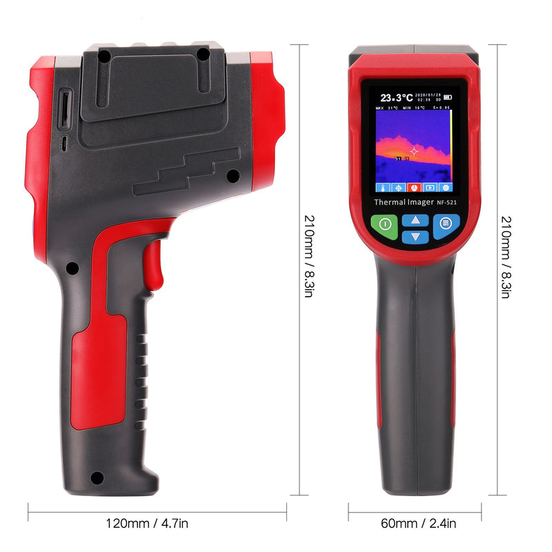 NF-521 cámara termográfica infrarroja portátil cámara térmica pantalla Digital Detector de calefacción cámara de imágenes de temperatura portátil