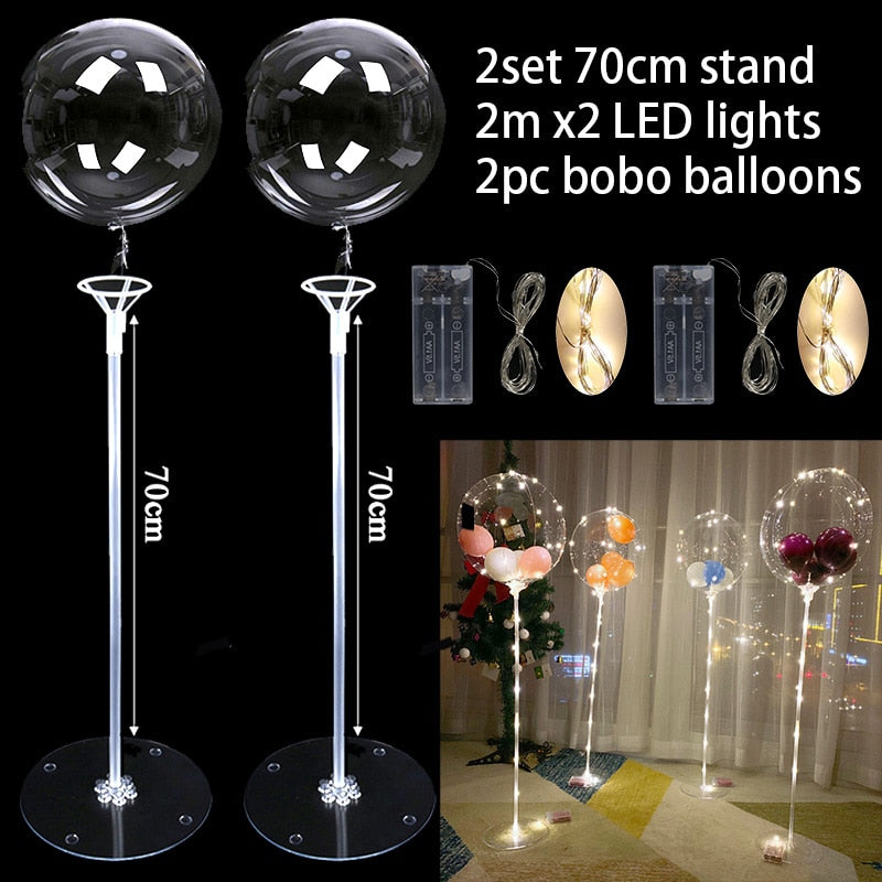 Girl Birthday Party Balloons Stand Balloon Holder Plastic Balloon Stick Birthday Party Decorations Wedding Balloon Baby Shower