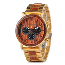 BOBOBIRD Male Watch Wooden Men Wristwatches Luminous Handle Chronograph Timepiece relogio masculino In Gift Box