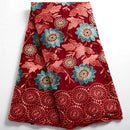 Swiss Voile Cotton Lace Fabric African 2021 Embroidery African Cotton Voile Lace Dubai Style For Everying Wedding Party 2491A