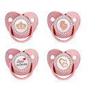9 Colors Pacifier Baby Shower Gift Bling Baby Dummy Silicone BPA Free Infant Nipple Newborn Pacifiers For Babies I Love Mum Dad
