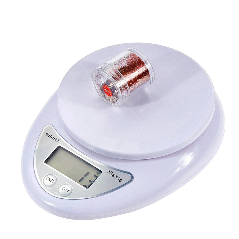 5kg/1g 3kg/0.1g Kitchen Scale Electronic Digital Scale Portable Food Measuring Weight Kitchen Gadgets LED Kitchen Food Scales