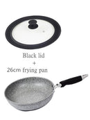 28-30-32cm Frying Pan with Lid Multifunctional Glass Lid Wok Pan Lids Covers Glass Round Pan Lid Silicone Glass Pan Covers