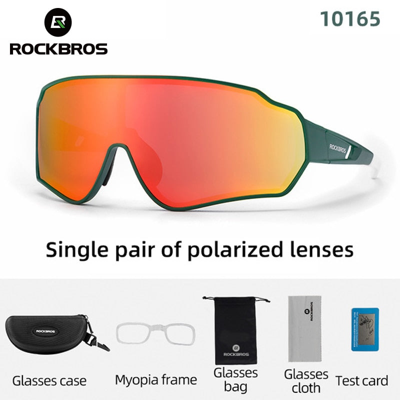 Gafas de ciclismo polarizadas ROCKBROS, gafas transparentes para bicicleta, gafas UV400 para deportes al aire libre, gafas de sol para hombres y mujeres, gafas de sol para ciclismo